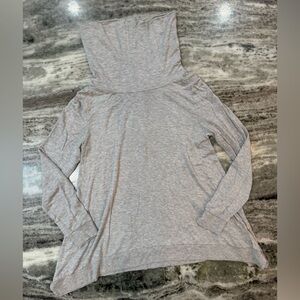 Grey Cowl Neck Long Sleeve Top Women’s Size Small